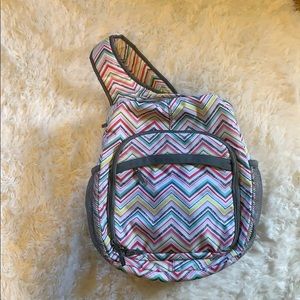 Chevron print camera bag
